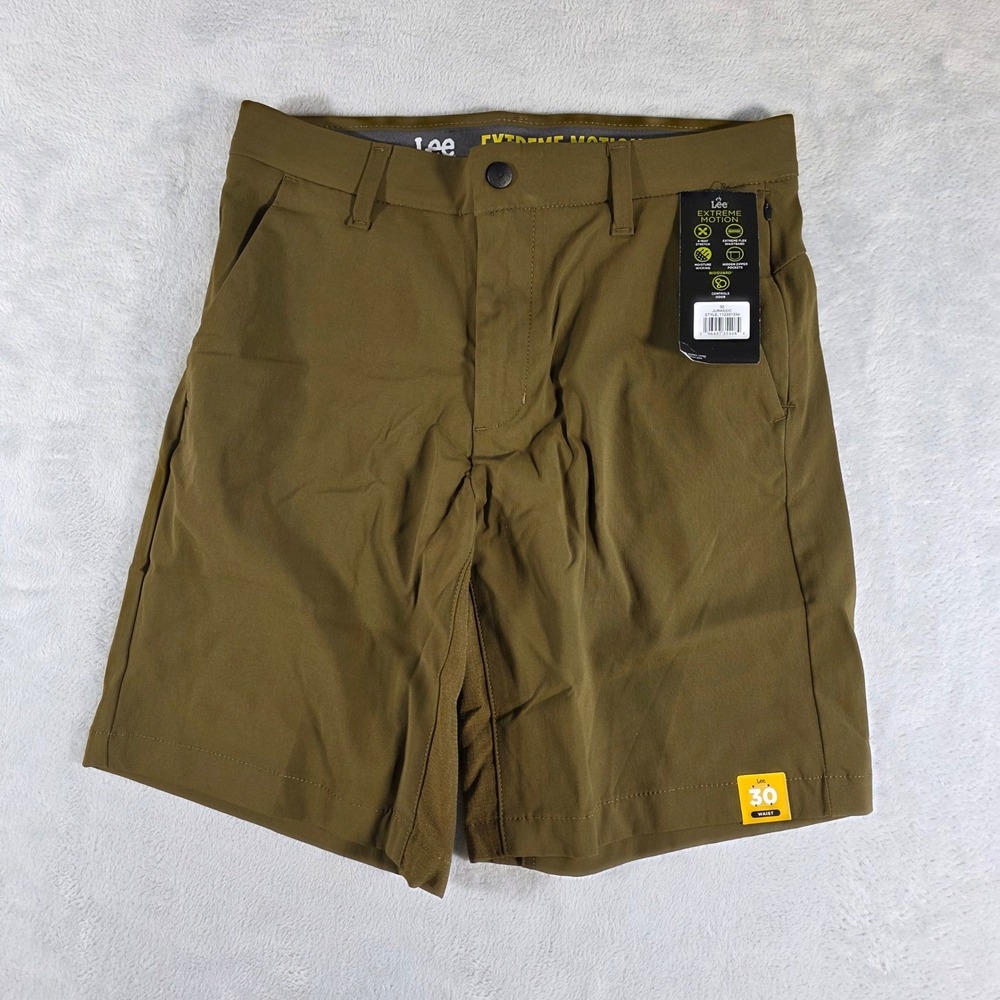 Lee Extreme Motion Men Size 30 Jurassic Performance Stretch Shorts New